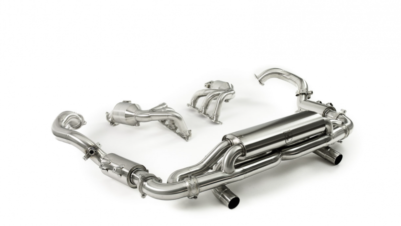 Photo of Kline Innovation Full Sport Exhaust with 200 Cell Catalyst Manifolds for the Porsche 718 Cayman GT4 RS/ Spyder RS - Image 2